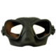 Mask Apollon Black Black white background (1)