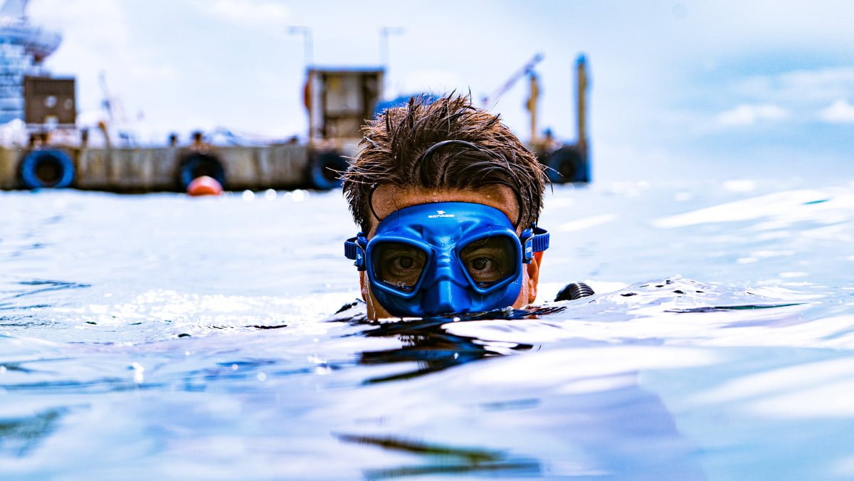 visor mascara apollon blue buceo pesca apnea visor mascara apollon blue buceo pesca apnea