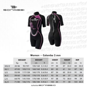 Wetsuit Colombo 3 mm Women Size C