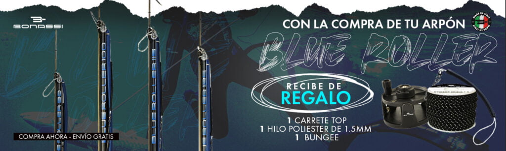 Promocion Arpon Blue Roller pesca submarina